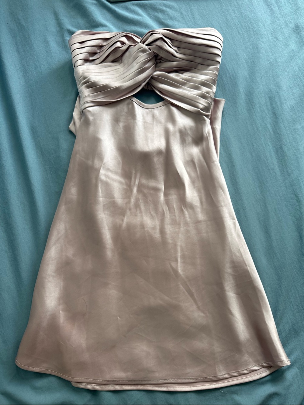 Princess Polly satin mini dress in soft pink